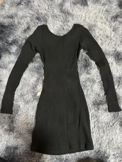 GYDA ブラック リボン付きタイトスカート