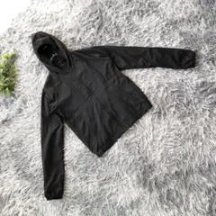 NIKE【S】DRI-FIT 黒 マウンテンパーカー フード付 ジップアップ