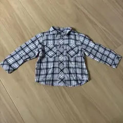 COMME CA ISM チェック柄 長袖シャツ 80cm