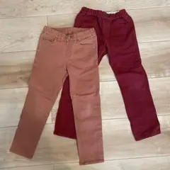 赤系パンツ2枚セット　F.O.KIDS UNIQLO 110