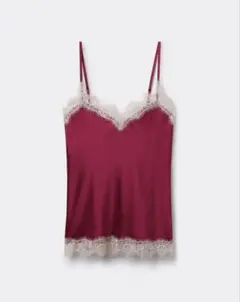 Intimissimi シルク レース キャミソール チェリーピンク Lのサムネイル
