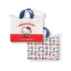 サンリオキャラクターズ レトロレッスンバッグミニキーホルダー　ハローキティ