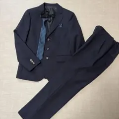 ネイビー フォーマルスーツ 3つボタン　卒服　150