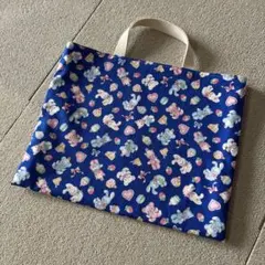 Saleハンドメイド☆カラフルアニマル柄レッスンバッグ