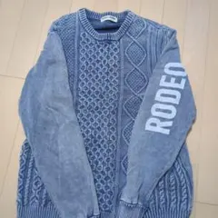 RODEO CROWNS ブルー ニットセーター M