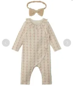 【新品未使用】moimoln 花柄ロンパース 90サイズ