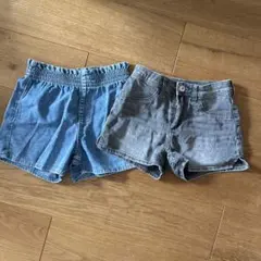 H&M エイチアンドエム　140 デニムショートパンツ　ショーパン