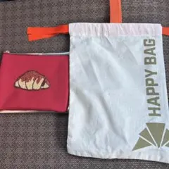 サンマルクカフェ 福袋 バック ポーチ（赤）