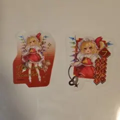 東方プロジェクト　クリアステッカー　フランドール・スカーレット 2種セット