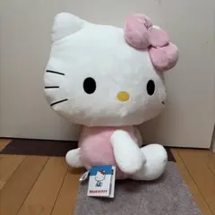 ハローキティ スーパーラージぬいぐるみ 平成ピンクのサムネイル