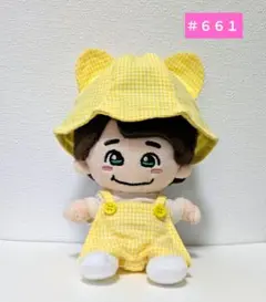 ちびぬい服 はぴぬい服 サロペット チューリップハット ＃535