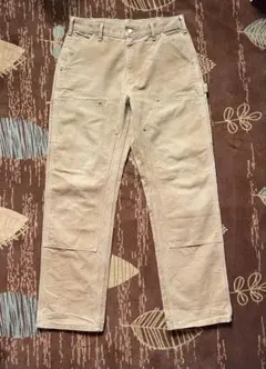【carhartt】90s ダブルニーパンツ　ブラウン　フェード　ワイド　ダック