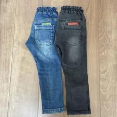 BREEZEデニムパンツ 100cm ウエストゴム