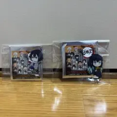 鬼滅の刃 時透無一郎 伊黒小芭内缶バッジandアクリルスタンド