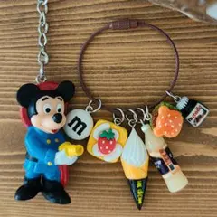 レア】レトロキーホルダーミッキー＆じゃらじゃらキーホルダー2点SET