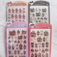 うるちゅるポップシール モンチッチ 4種類 4枚セット