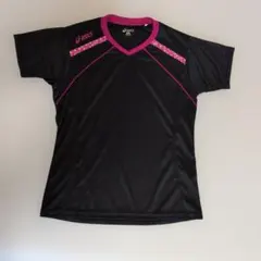 asics アシックス 半袖Tシャツ ブラック ピンク Mのサムネイル
