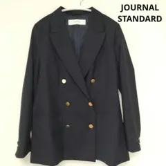 JOURNAL STANDARD ダブルフロントジャケット 紺ブレ 金ボタン
