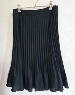 黒 プリーツスカート 華やか 上品 フォーマル
