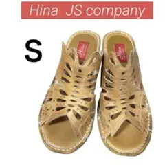 【本革】 Hina JS companyカッティング サンダル 22.5cmのサムネイル