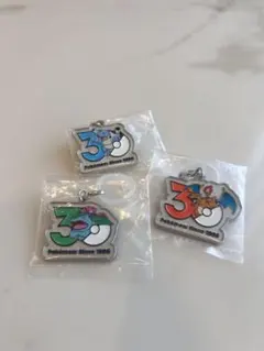 【新品未使用】ポケモン　30周年 メタルチャームマスコット