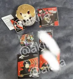 ペルソナ5 ロイヤル 明智吾郎ぬいぐるみ缶バッジ中国限定MINISOコラボ