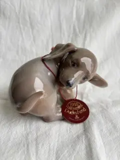 ロイヤルコペンハーゲン　ダックスフンド　置物　2体セット Yahoo!オークション -「ダックスフンド 置物」(ロイヤル