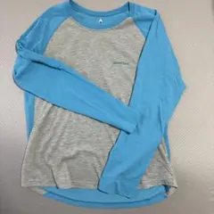 mont-bell 長袖Tシャツ Lサイズ グレー/ブルー