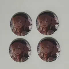 プロセカ グリッター缶バッジ vol.50 B 小豆沢こはね4点まとめ売り