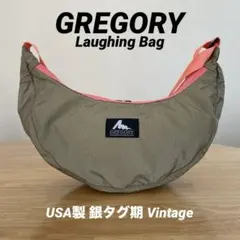 GREGORY ラフィン ショルダー旧ロゴ期 USA製・ピンクトリムのレアモデルのサムネイル