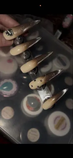 グラデーションネイルチップ 10個セット