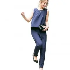 ドレス フォーマル パーティー 結婚式 二次会 ネイビー S