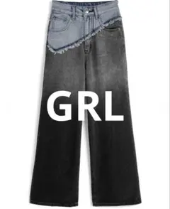 GRL グラデーションバイカラーワイドデニムパンツのサムネイル