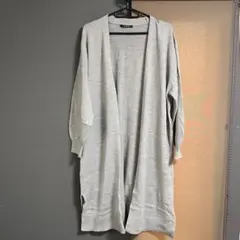INGNI ロングカーディガン 腰紐付き グレー M