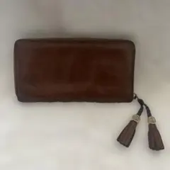 美品GUCCI グッチ バンブー ラインレザー長財布 タッセル付　値下げ交渉有り