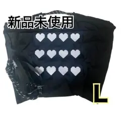 ハート柄刺繍　エコバッグ Lサイズ 新品未使用