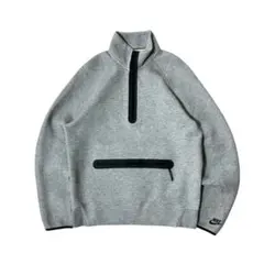 NIKE テック フリース ハーフジップ スウェット グレー