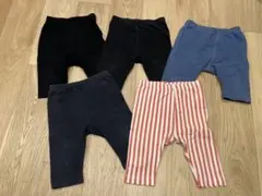 【80サイズ】七分丈レギンス【5枚セット】