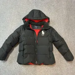 Polo Ralph Lauren ダウンジャケット 7才　黒/赤