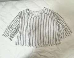 AZUL BY MOUSSY アズールバイマウジー　7部袖ブラウス　綿100%のサムネイル