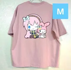 ピアプロ×サンリオ　巡音ルカ×マイメロディ　Tシャツ　バッグプリント