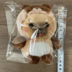 豆しば三兄弟 ぽてぐるみタヌキ マスコットキーホルダー ぬいぐるみ 豆三郎