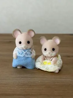【非売品】ピンクネズミのふたごちゃん　シルバニアファミリー