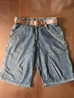 90s USA製Carharttデニムペインターショーツ vintageのサムネイル