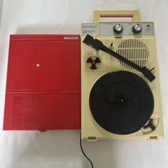 昭和レトロ　COLUMBIA GP-3 ポータブルレコードプレーヤー 本体　赤