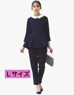【新品】✨ルイルエブティック パール付 2wayブラウス ネイビー可 L