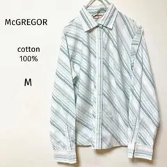 McGREGOR マックレガー　長袖シャツ　レトロ感　古着　M　ストライプシャツ