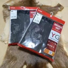 【2個セット】GUNZE DOUBLE HOT YG タイツ LLサイズ