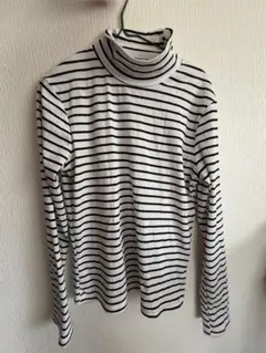 Dazy ストライプ タートルネック XL
