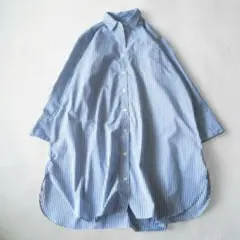 2022美品ジャーナルスタンダード　エステネージュシャツワンピース　ストライプ